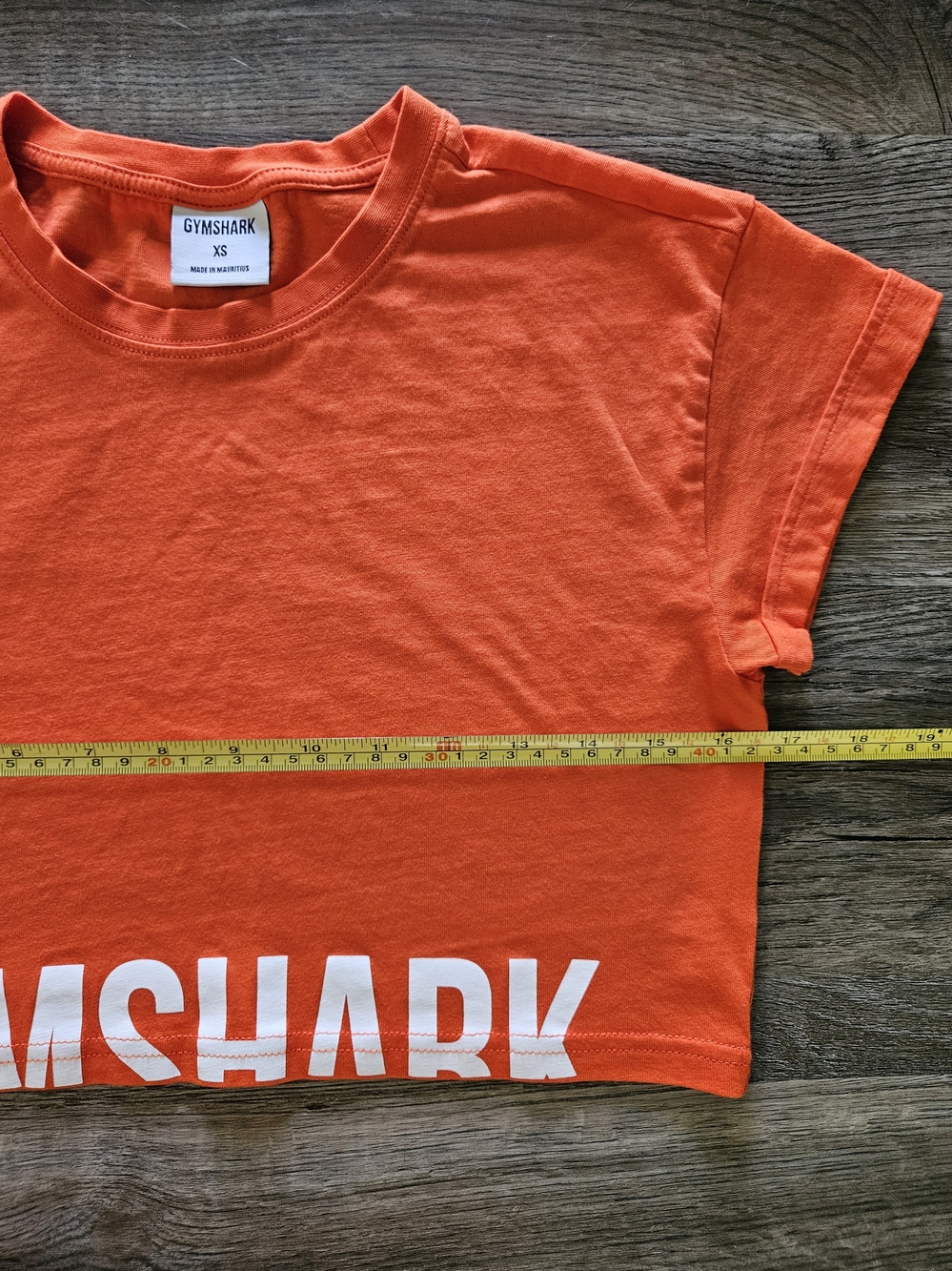 Gymshark Fraction Pepper Red / Orange Crop Top - Picture 2 of 7
